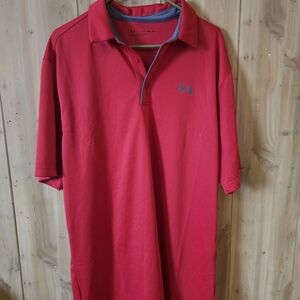 Under Armour Men's Bright Red Polo Shirt